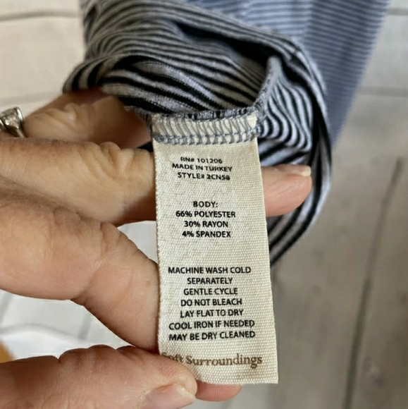 Soft Surroundings Leah LAYERED Shift T-SHIRT Dress - Picture 6 of 7